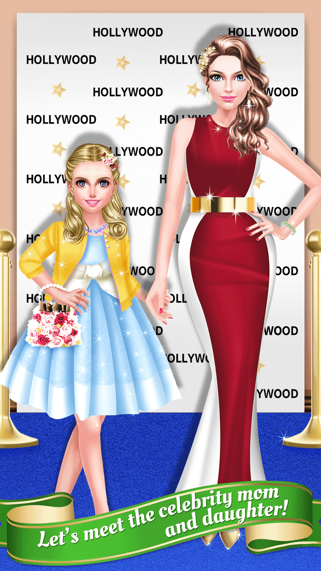 Hollywood Mom & Daughter Salon Game Screenshot