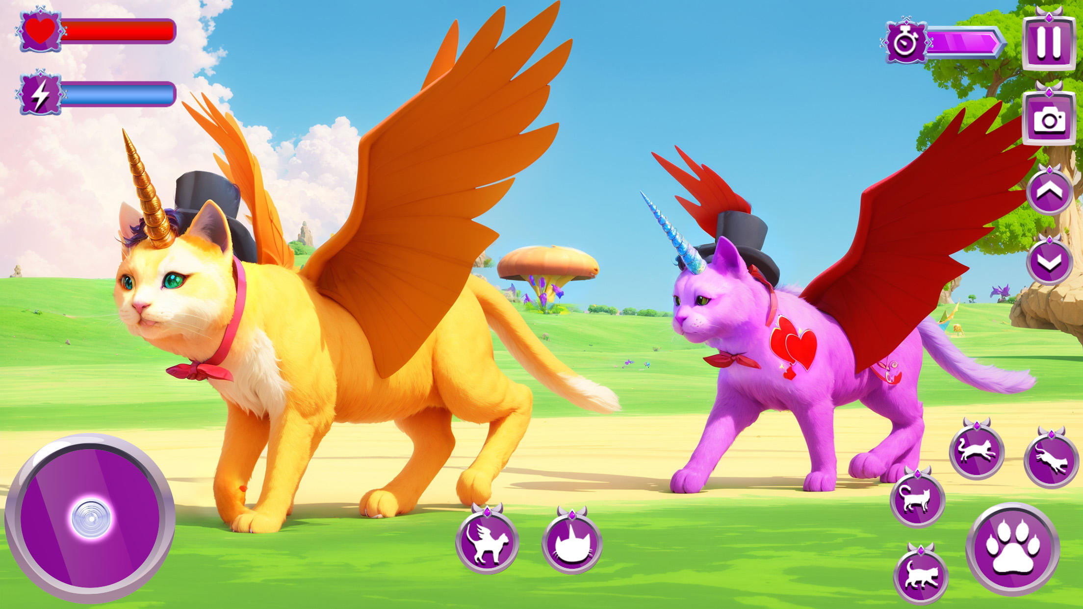 Unicorn Cat Princesses Family Game Screenshot