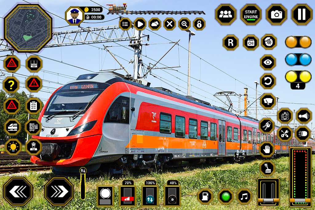 Cuplikan Layar Game Indian Train Driving Train 3D