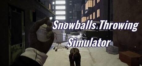 Banner of Snowballs Throwing Simulator 