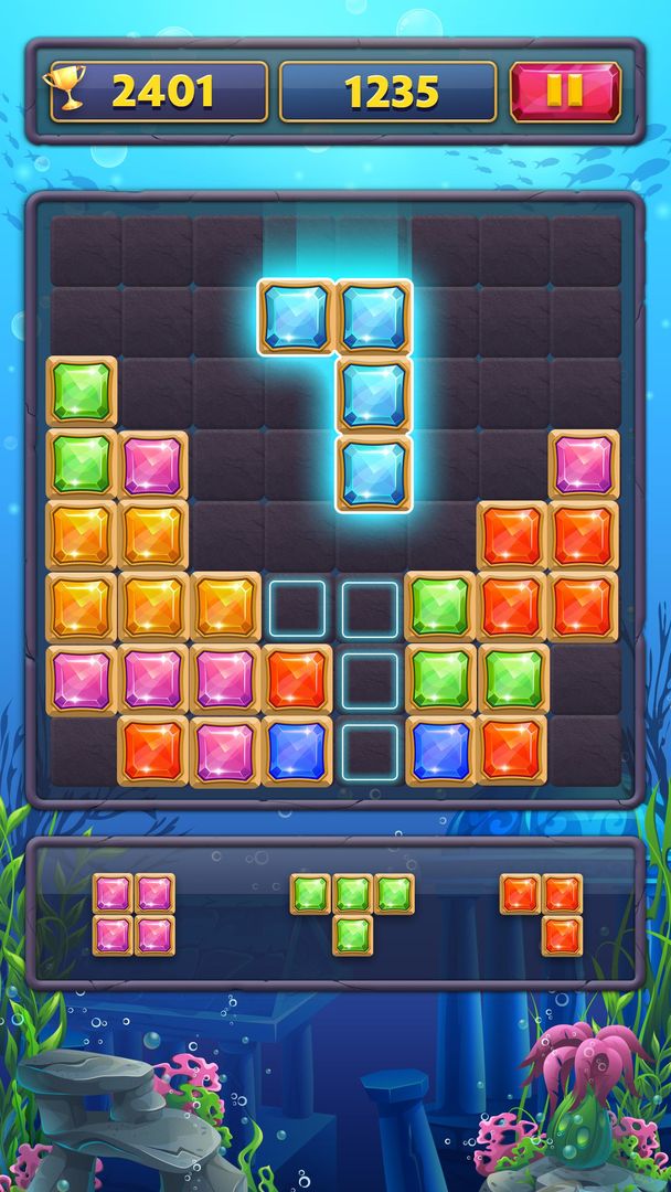 Jewels Block Puzzle Classic 1010 screenshot game