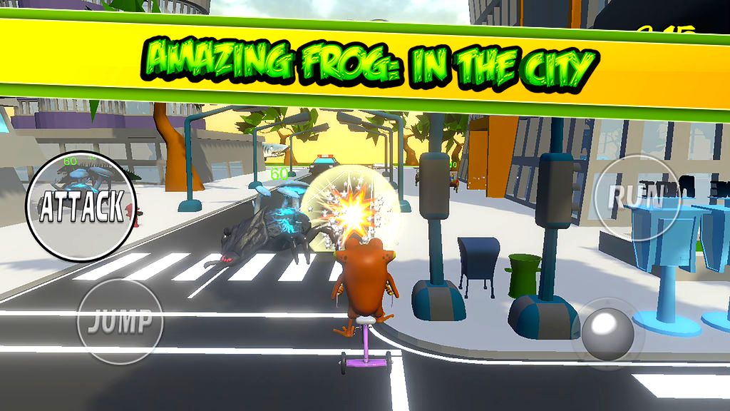 Screenshot of Amazing Frog Game: IN THE CITY