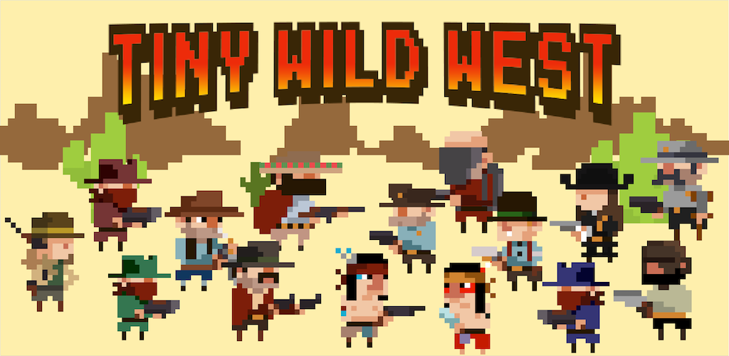 Banner of Tiny Wild West - 끝없는 8비트 픽셀 총알 지옥 1.2