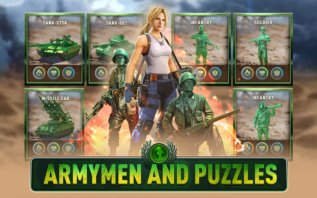 Army men & Puzzles ภาพหน้าจอเกม