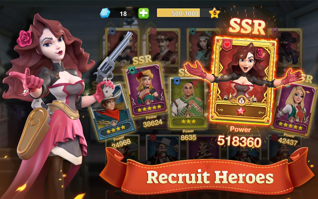 Wild West Heroes screenshot game