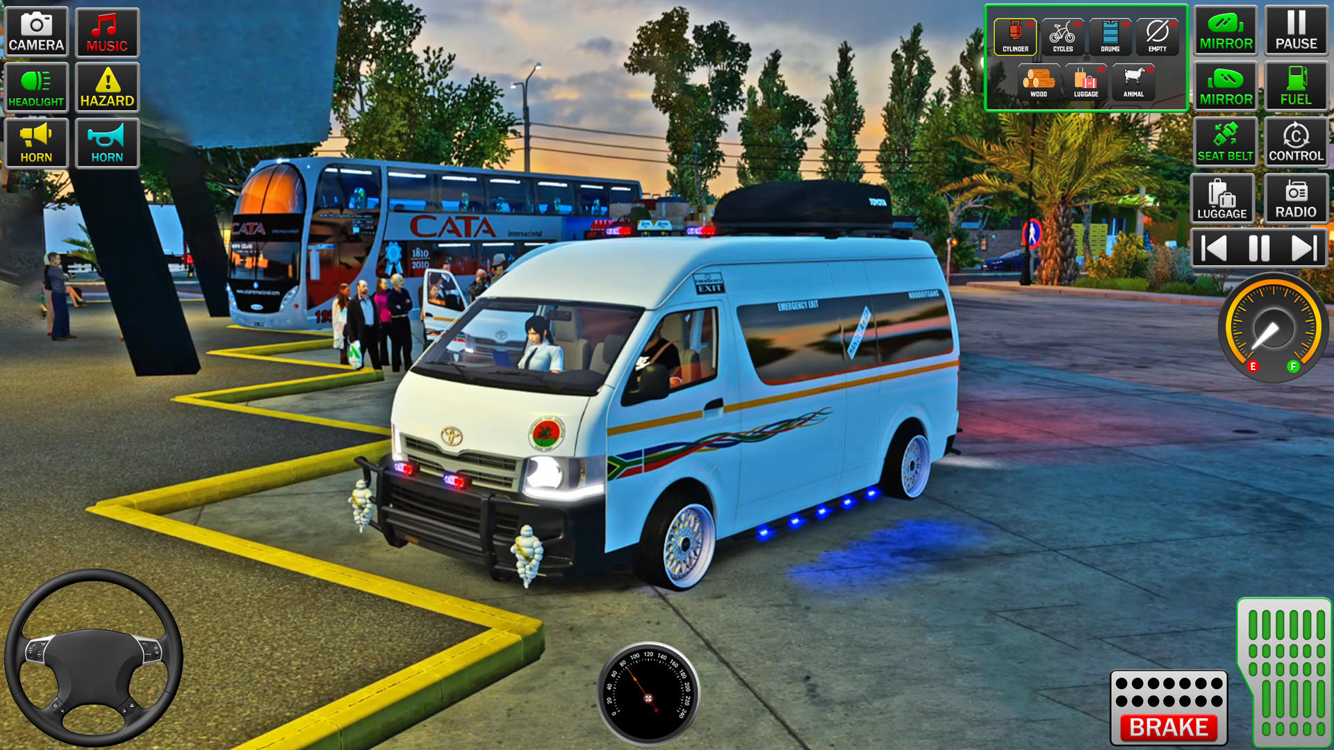 Captura de Tela do Jogo Dubai Van Simulator Van Games