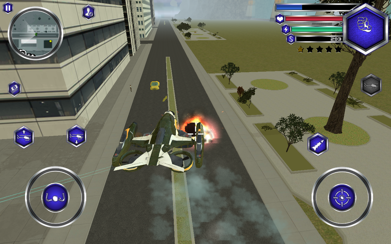 Fly Robot Swat Game Screenshot
