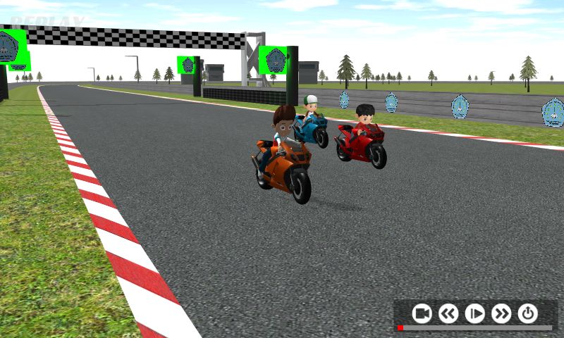 Screenshot of Paw Ryder Moto Racing 3D - paw racing patrol games
