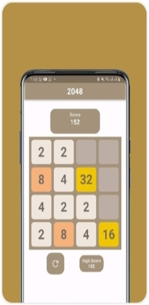 Cuplikan Layar Game 2048 Puzzle