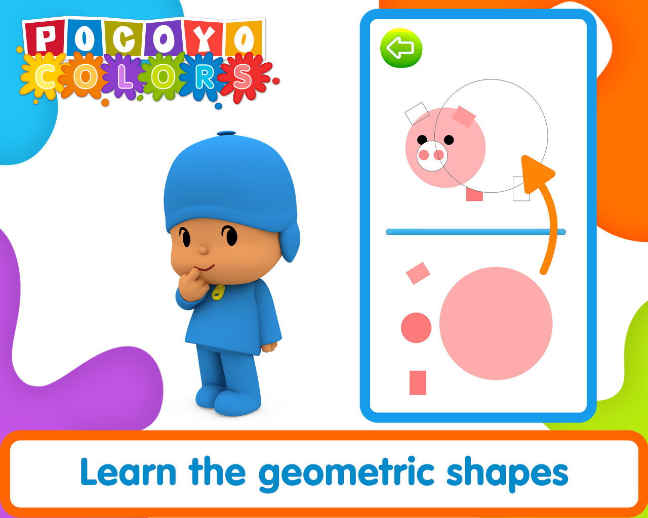 Pocoyo Colors:  Fun drawings! Game Screenshot
