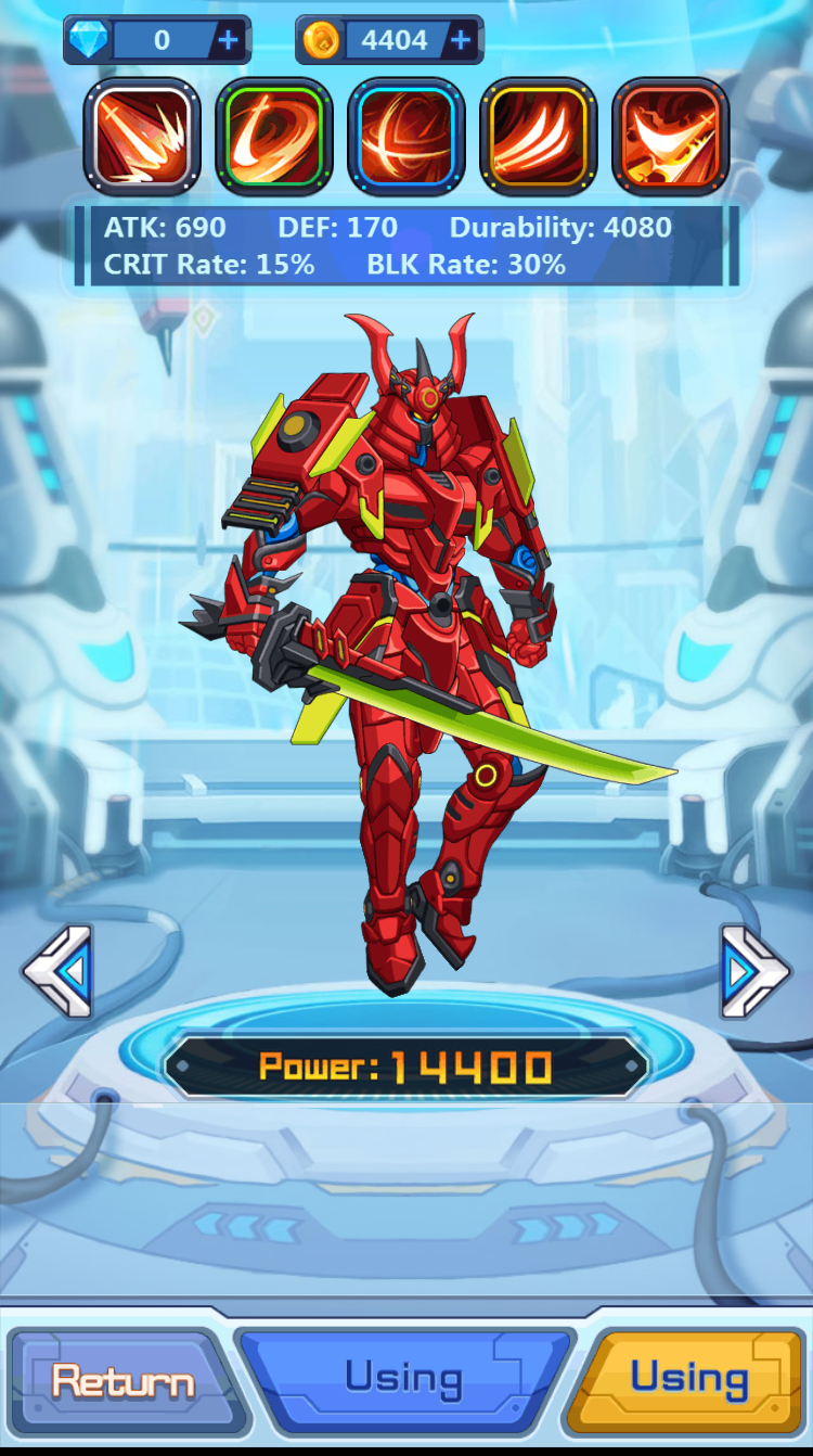 Mecha Craft Game Screenshot