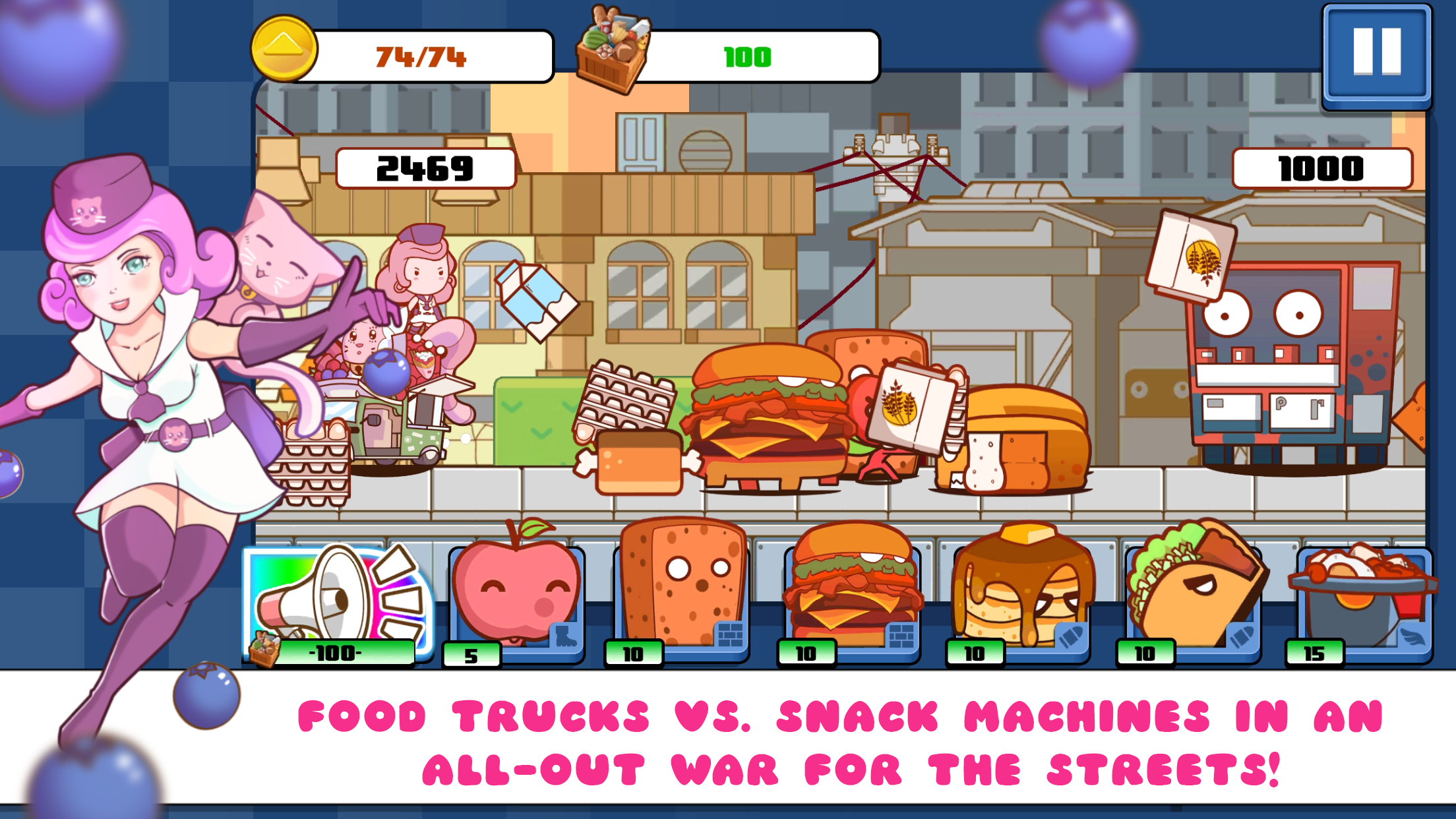 Screenshot 1 of Pop Karts Food Fighters ကာကွယ်ရေး 