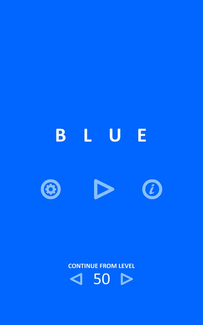 Screenshot of blue