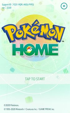 Pokémon HOME Game Screenshot