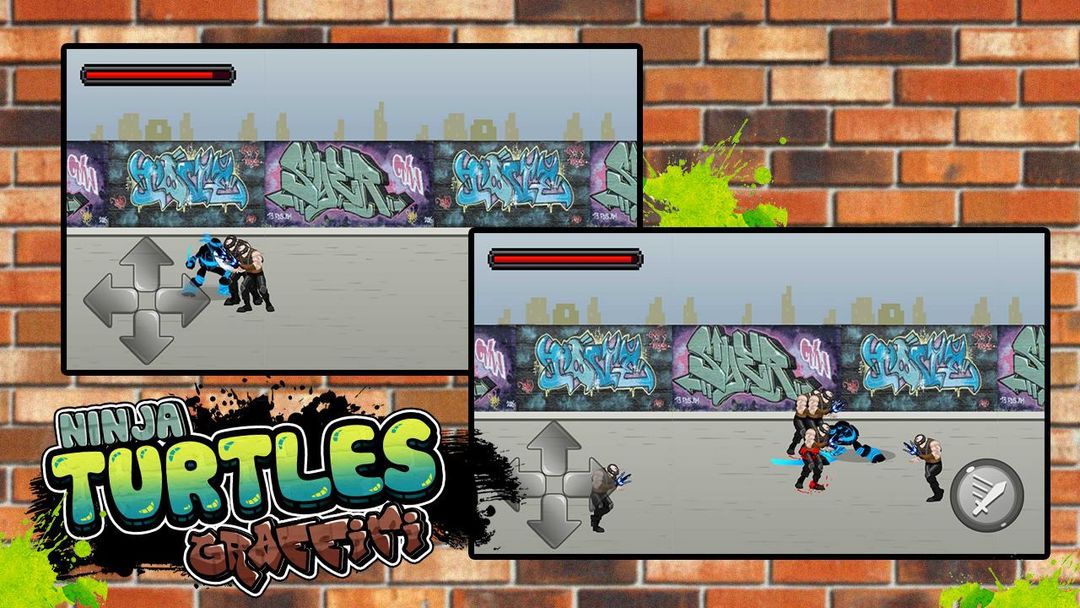 Turtles Ninja Graffiti Fight 게임 스크린 샷