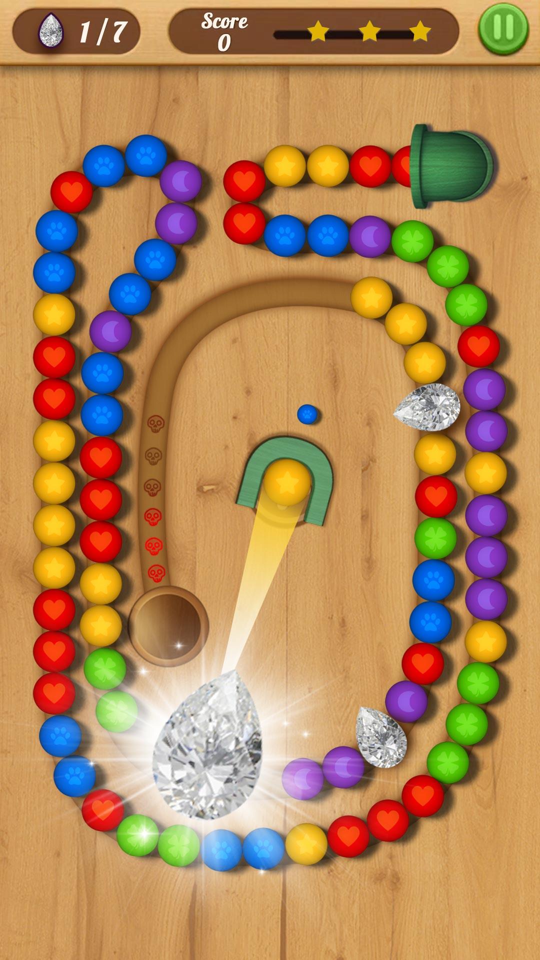 Screenshot of Marble Pop Paint by number