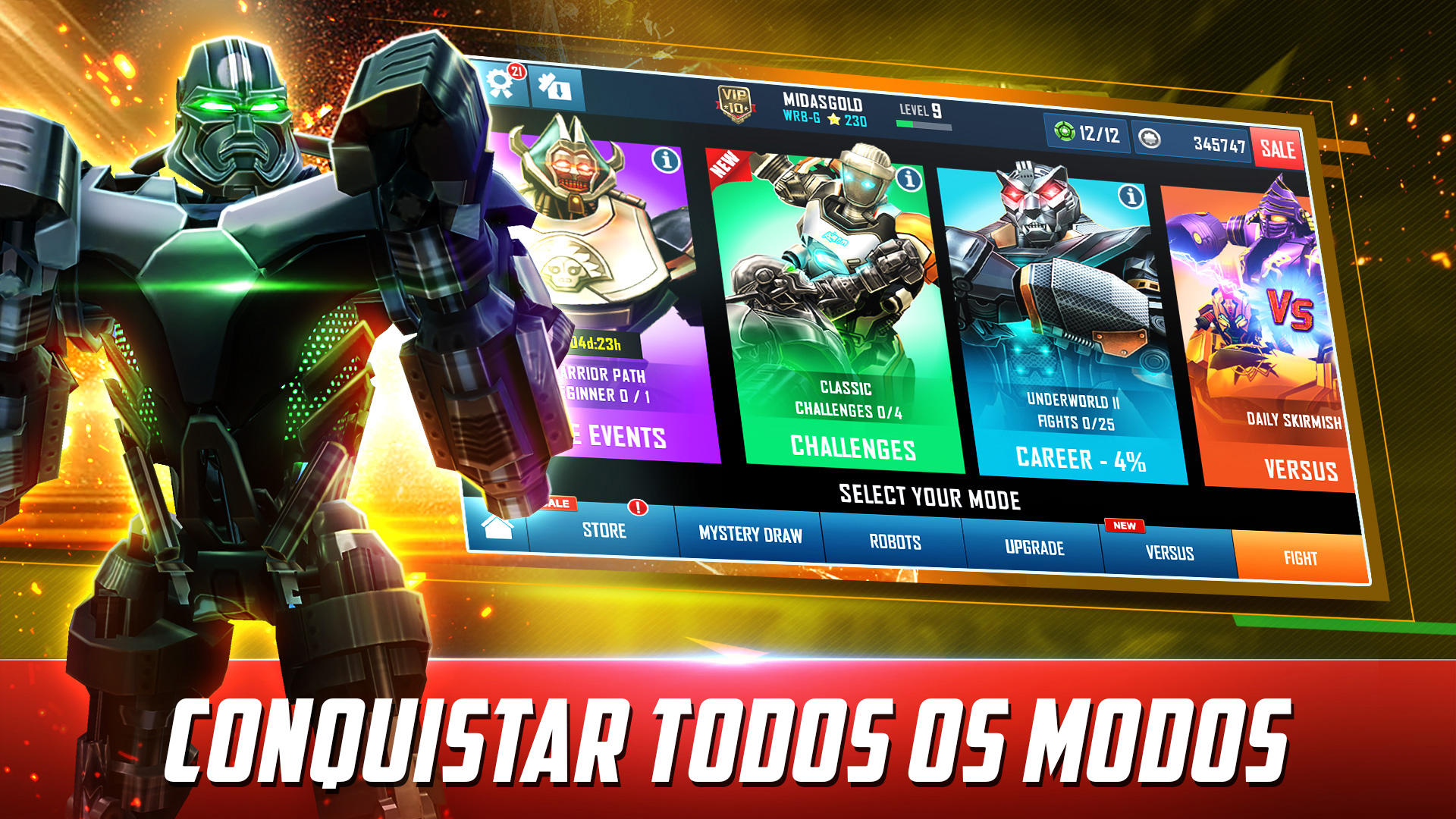 Captura de Tela do Jogo Real Steel World Robot Boxing