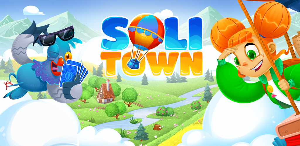 Banner of SoliTown – Solitaire Tripeaks 