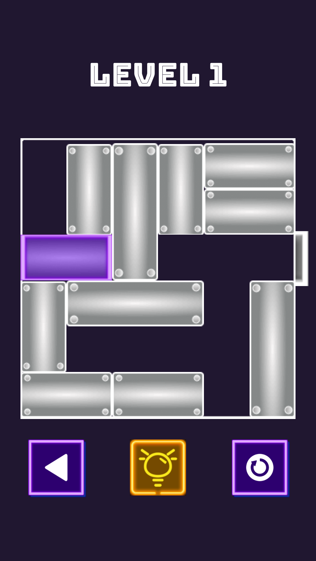 Unblock Neon | Unblock Slide Out Puzzle Game Screenshot