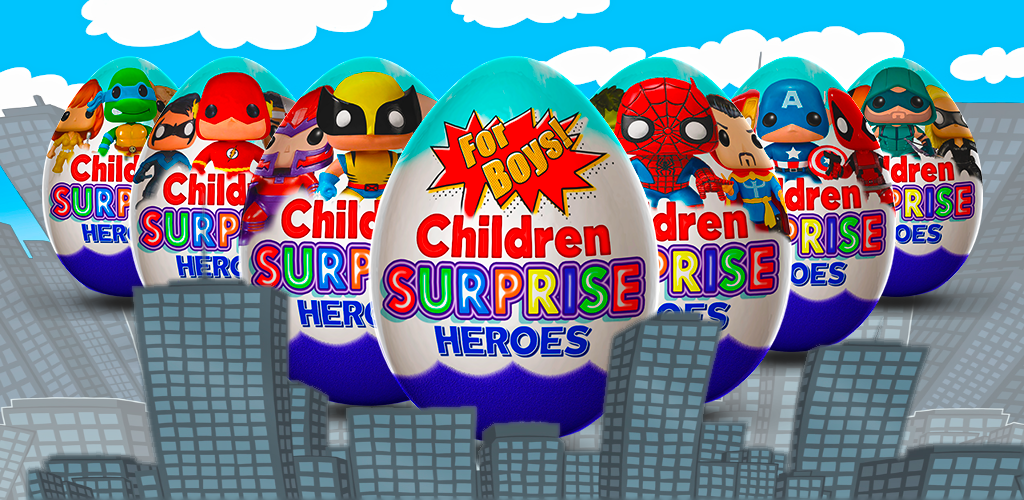 Banner of Surprise Eggs Superheroes 2.2