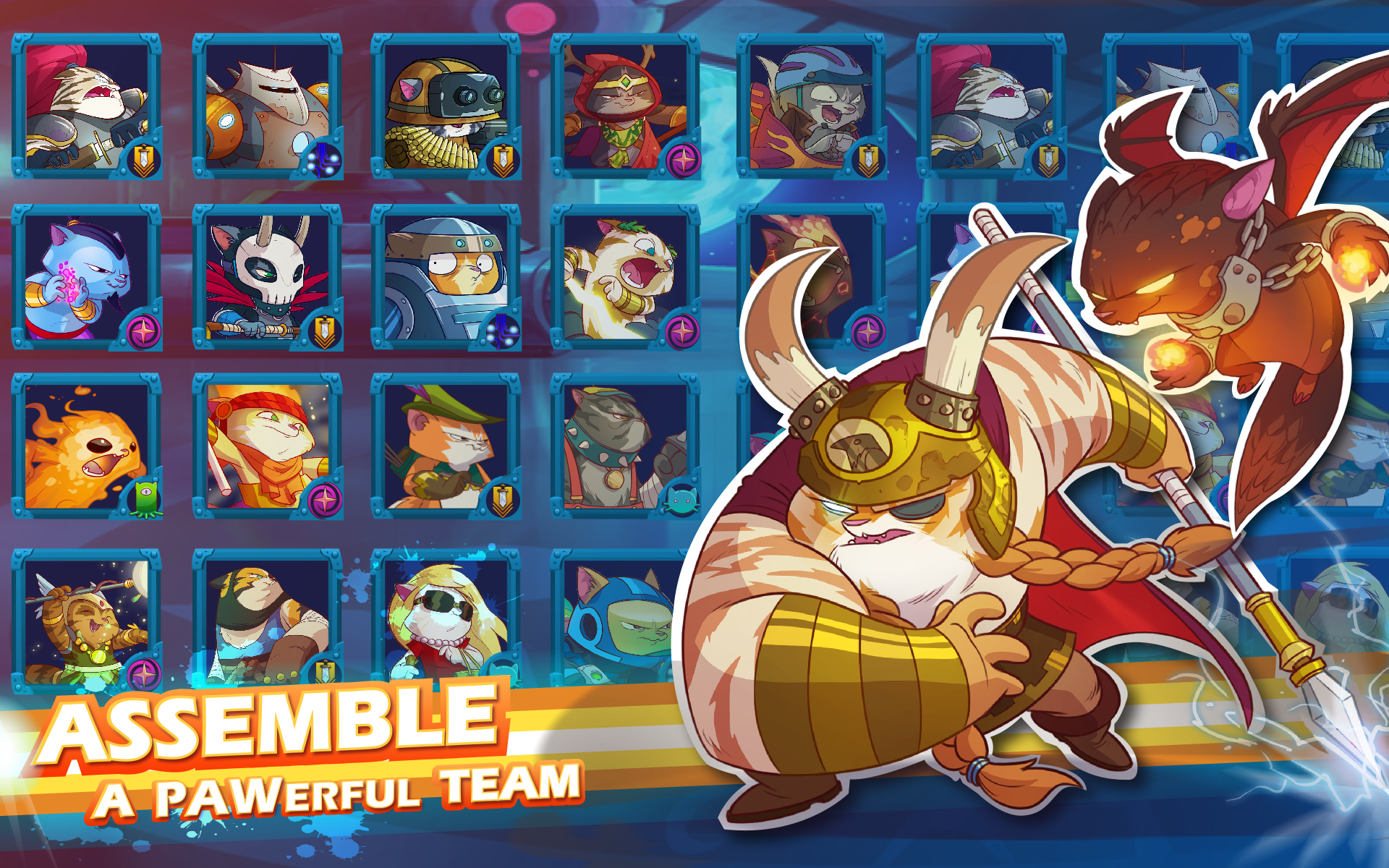 Cuplikan Layar Game 9 Lives: A Tap Cats RPG
