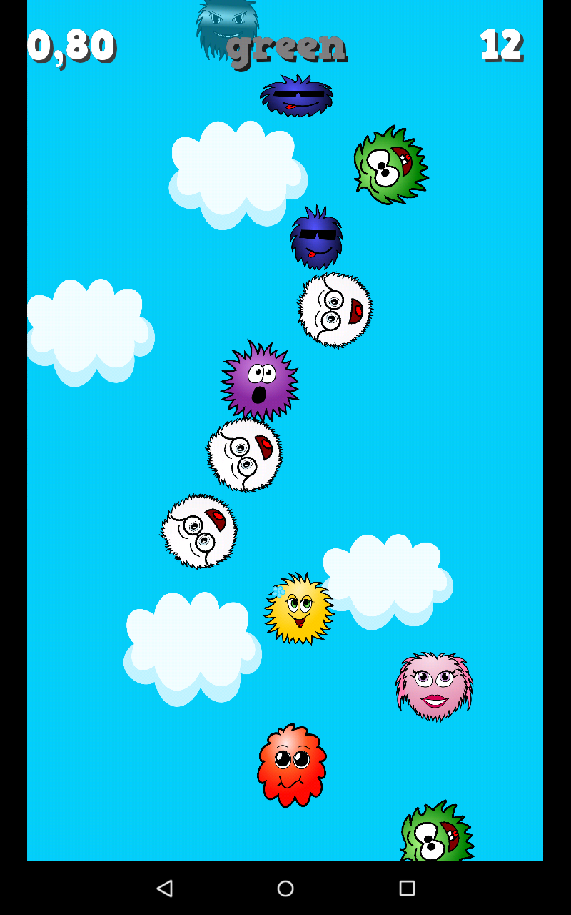 Cuplikan Layar Game Falling Colors - Brain Teaser