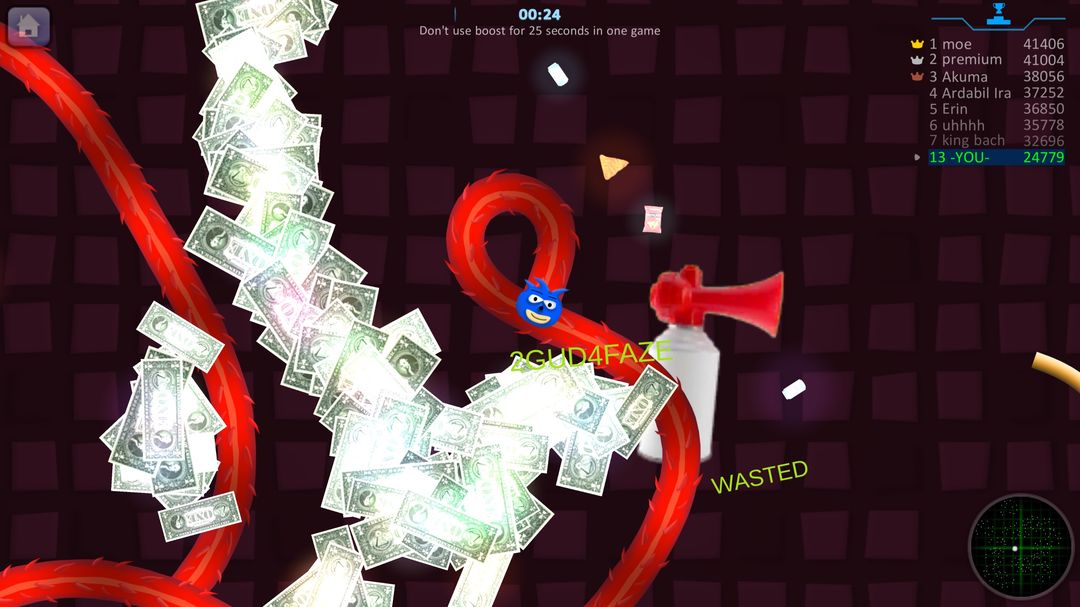 Screenshot of Snake Hunt: Worm io Games Zone