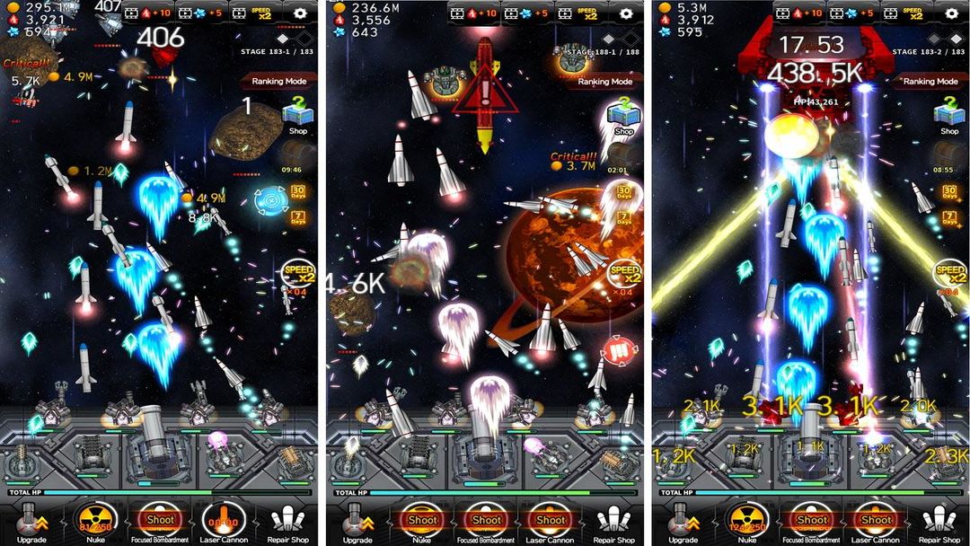Screenshot of Galaxy Missile War