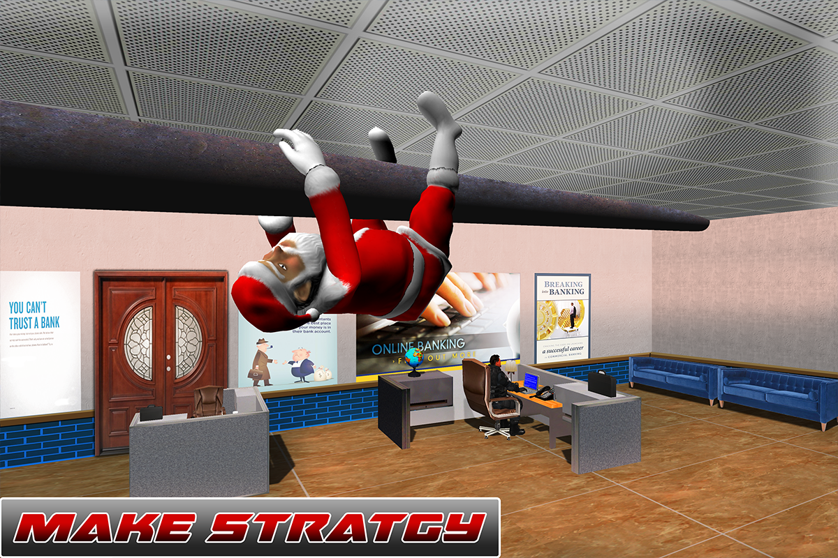 Crazy Santa Stealth Survival Mission Game Screenshot