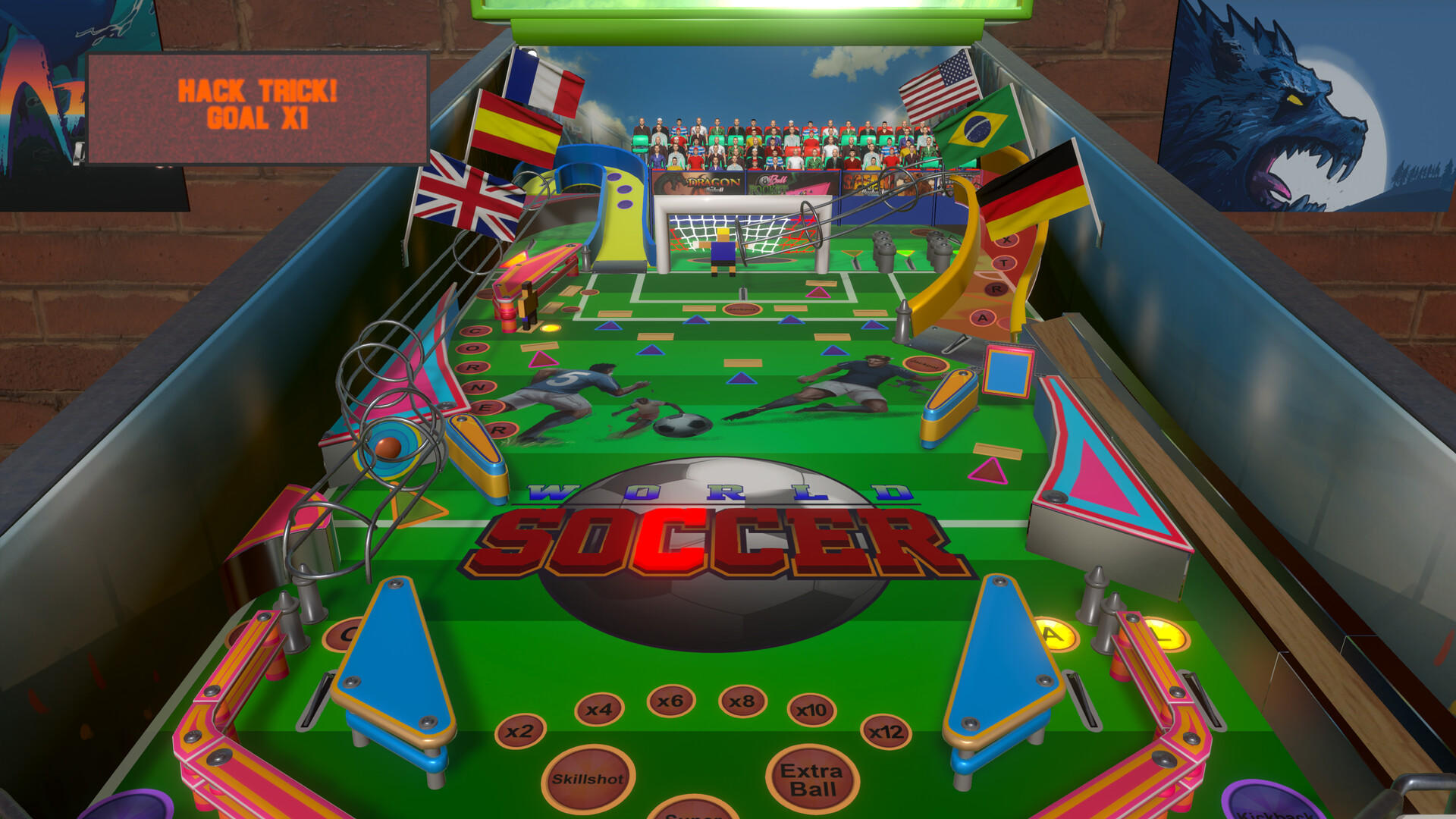 Скриншот игры World Soccer Pinball