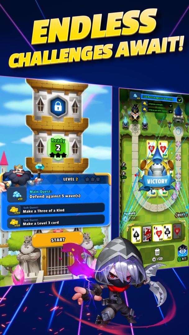 Screenshot of Poker Tower Defense