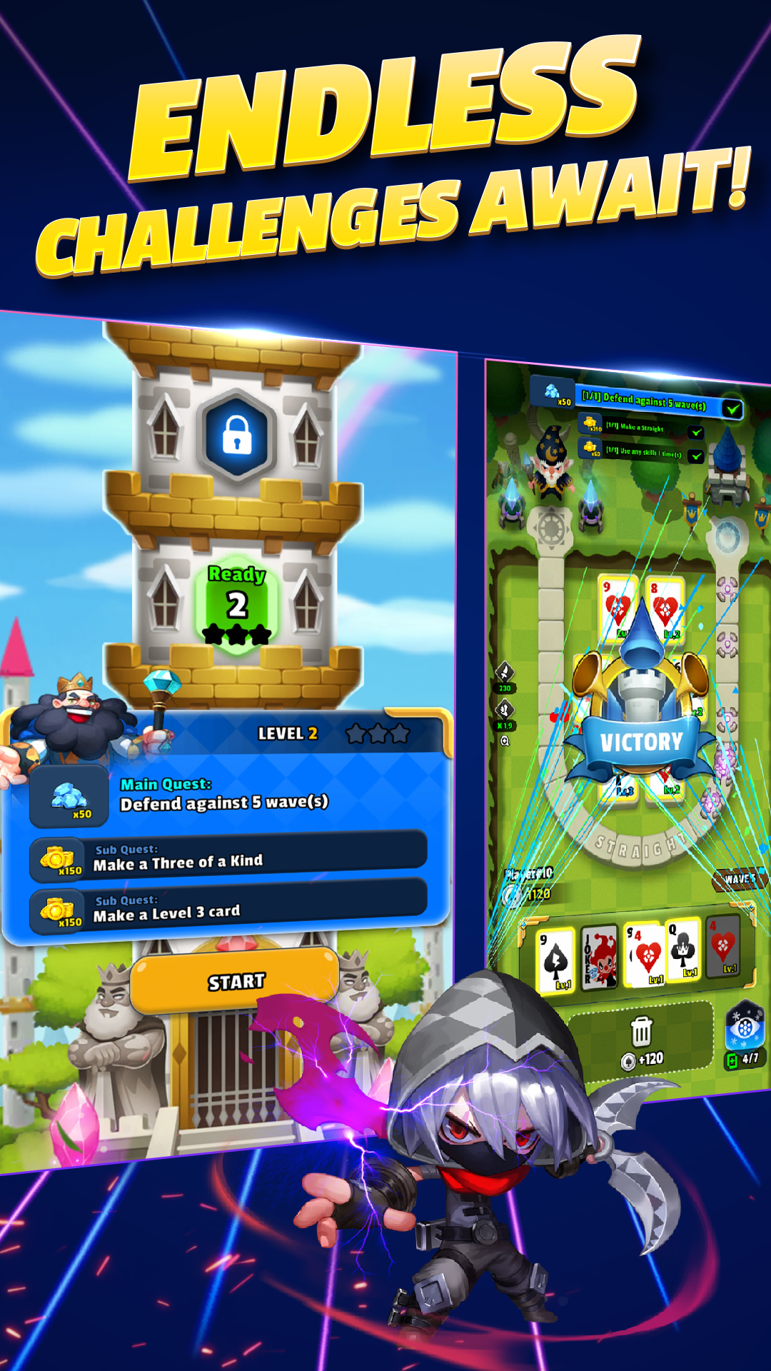 Скриншот игры Poker Tower Defense