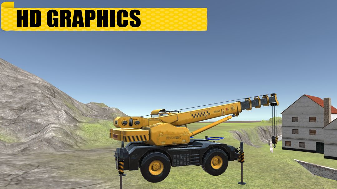 Screenshot of Crane and Tractor Simulation Game