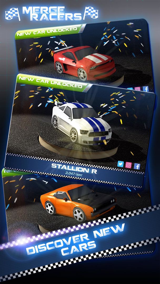 Screenshot of Merge Racers: Idle Car Empire + Racing Game