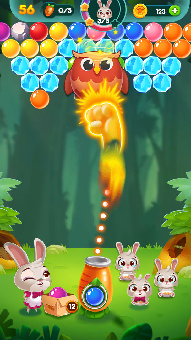 兔子泡泡龙: 动物森林 ภาพหน้าจอเกม