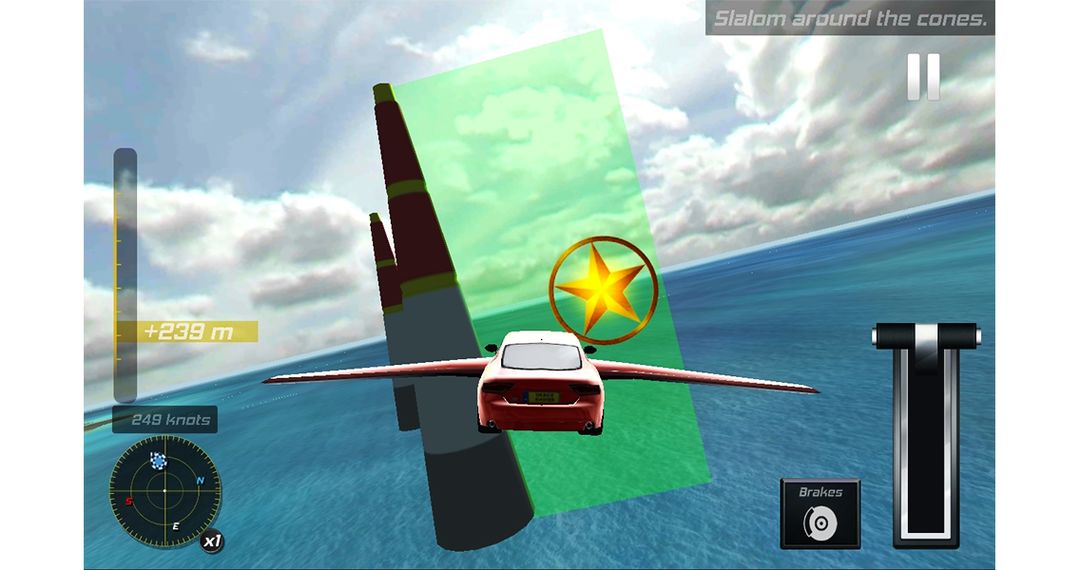 Flying Car Flight Simulator 3D ภาพหน้าจอเกม