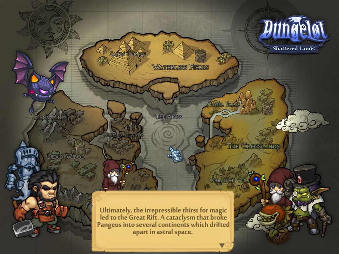 Dungelot Shattered Lands ภาพหน้าจอเกม