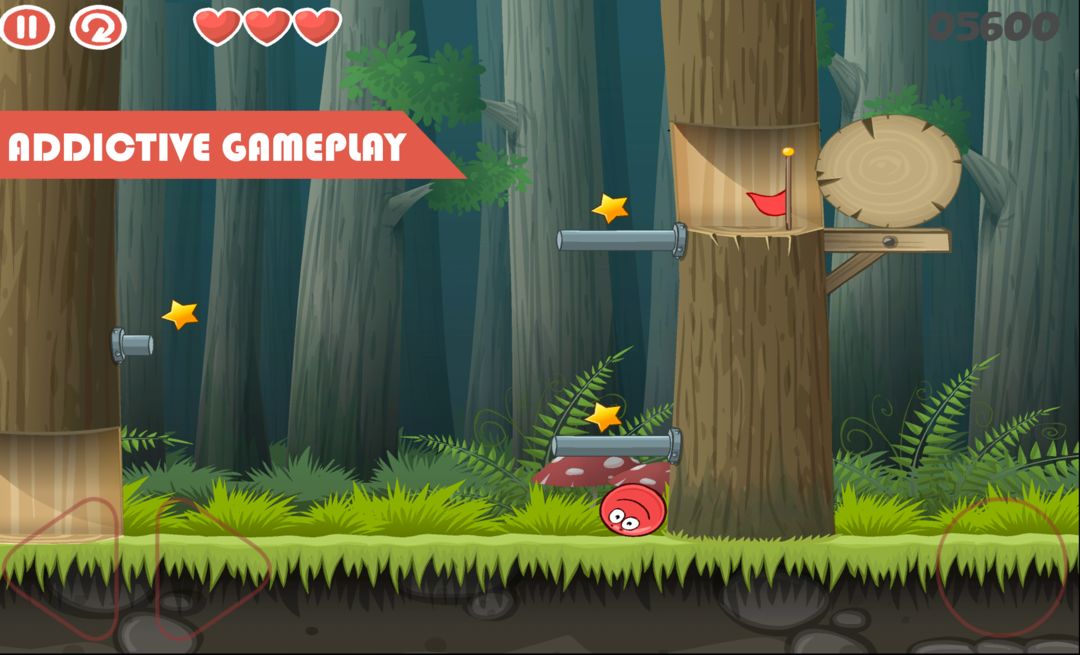 Screenshot of Red Jump Ball 4 Vol 2: Red ball Adventure