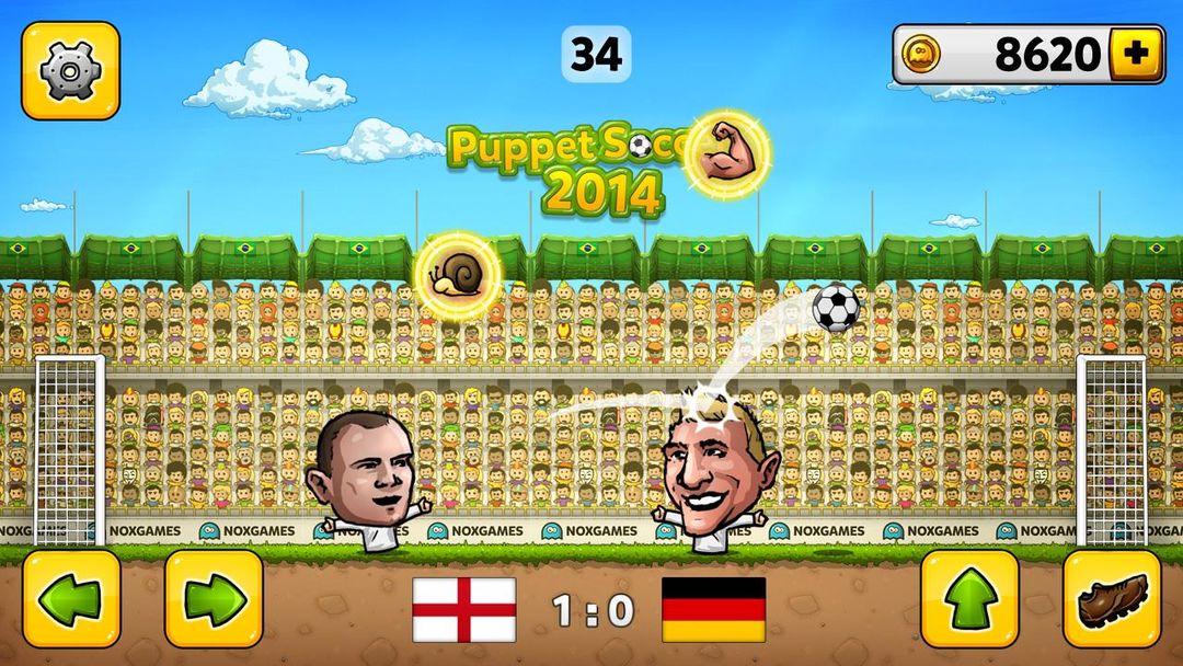 Screenshot of Puppet Soccer - Football