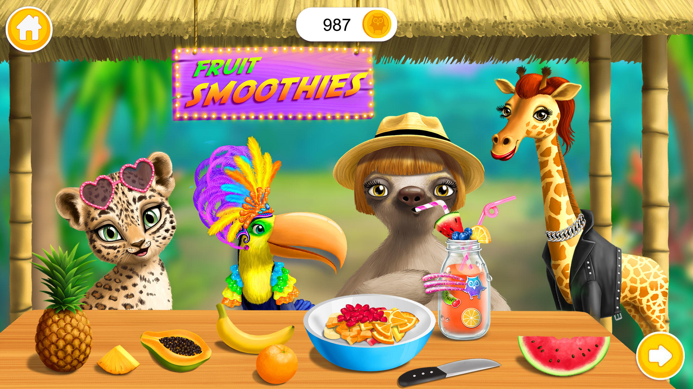 Baby Jungle Animal Hair Salon ゲームのスクリーンショット