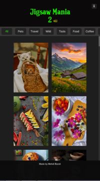 Jigsaw mania 2 ゲームのスクリーンショット