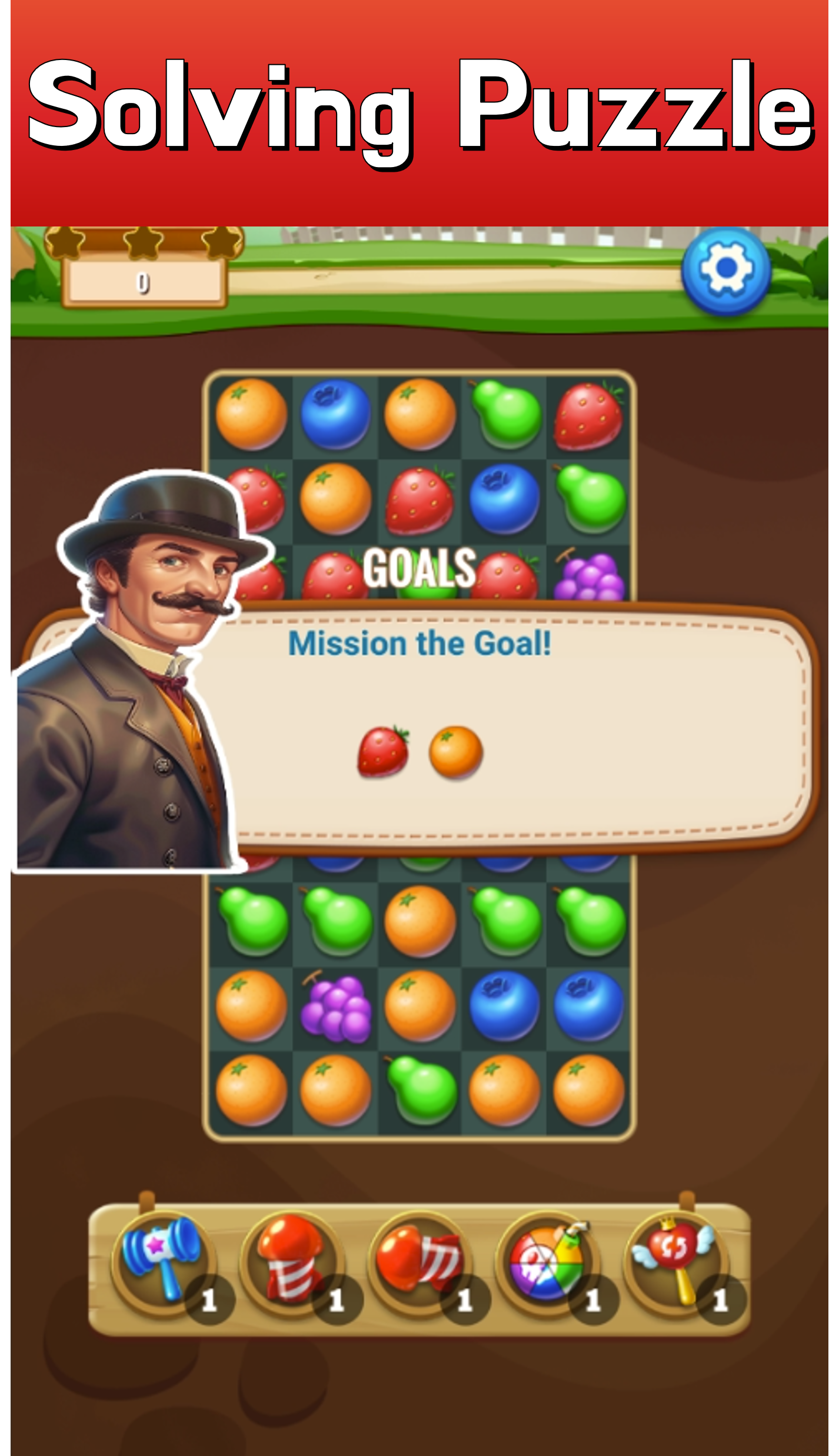 Sherlock Holmes Match3 Puzzle Game Screenshot