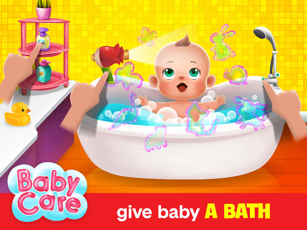 照顧 嬰兒 – 女孩和男孩玩的 寶寶 遊戲遊戲截圖