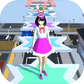 School Anime Girl Parkour Game