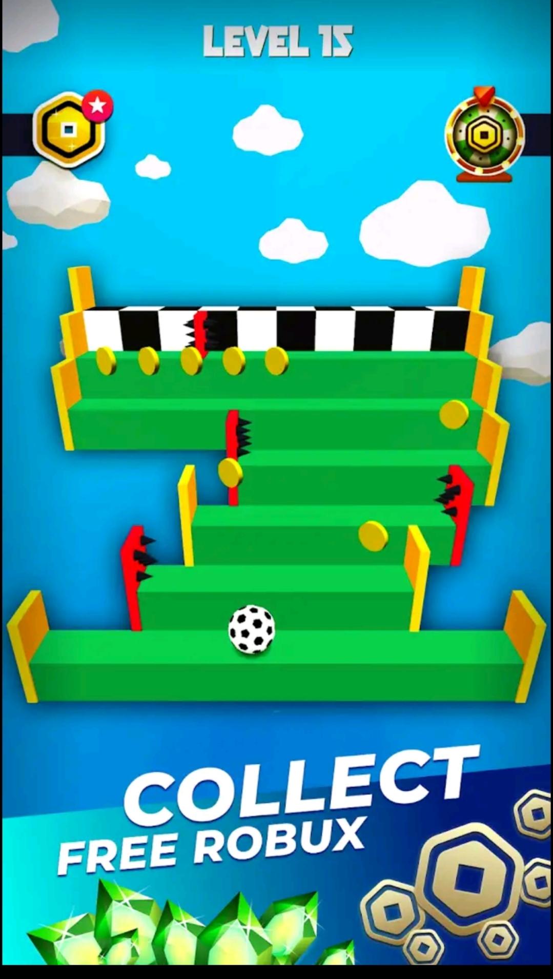 jumping ball 2d Game Screenshot