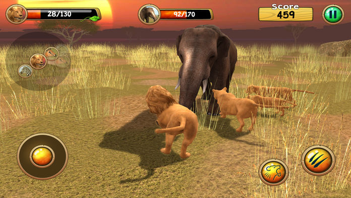 Wild Lion Pro Simulator 3D ภาพหน้าจอเกม