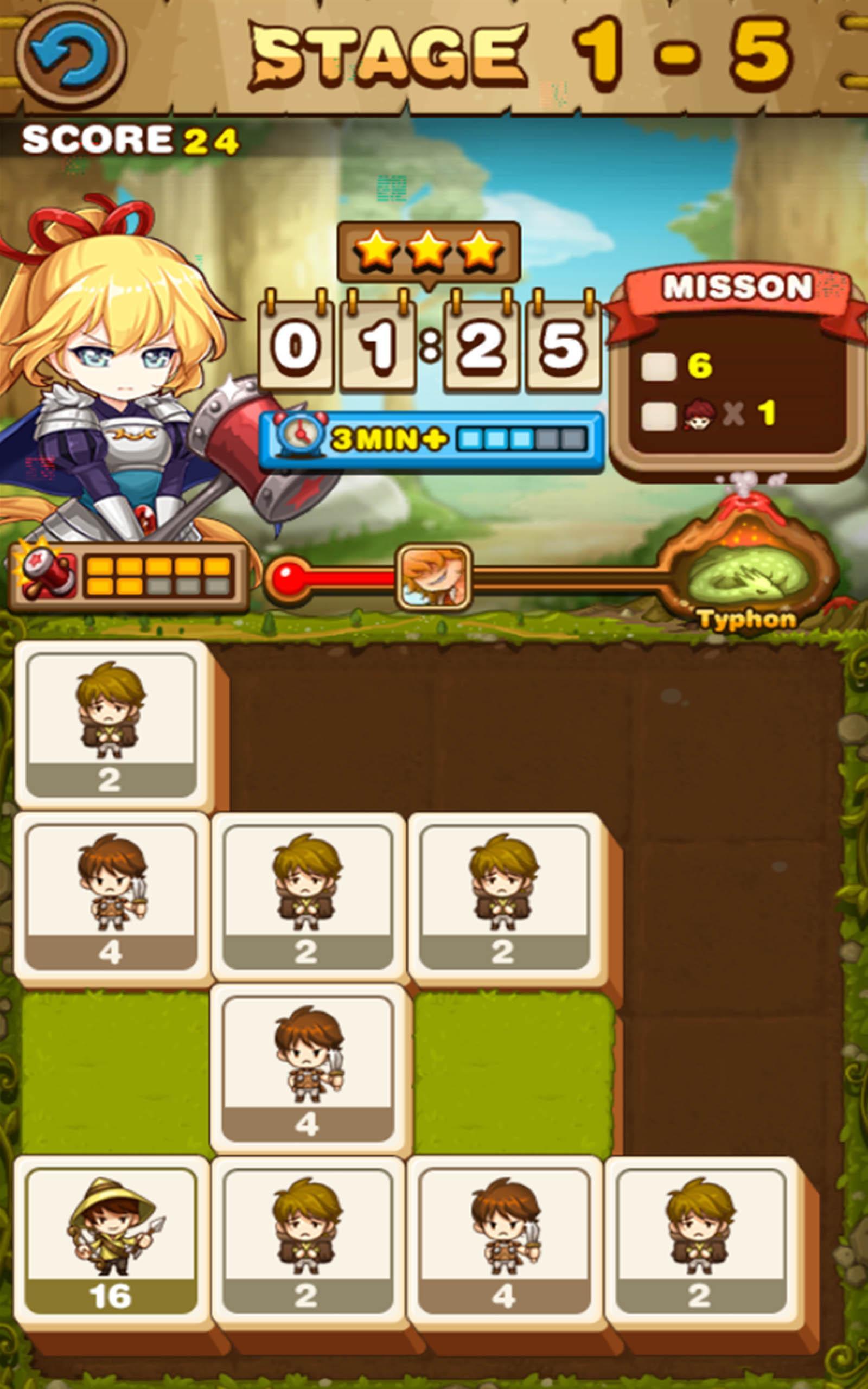 Скриншот игры 2048 Gods' Quest