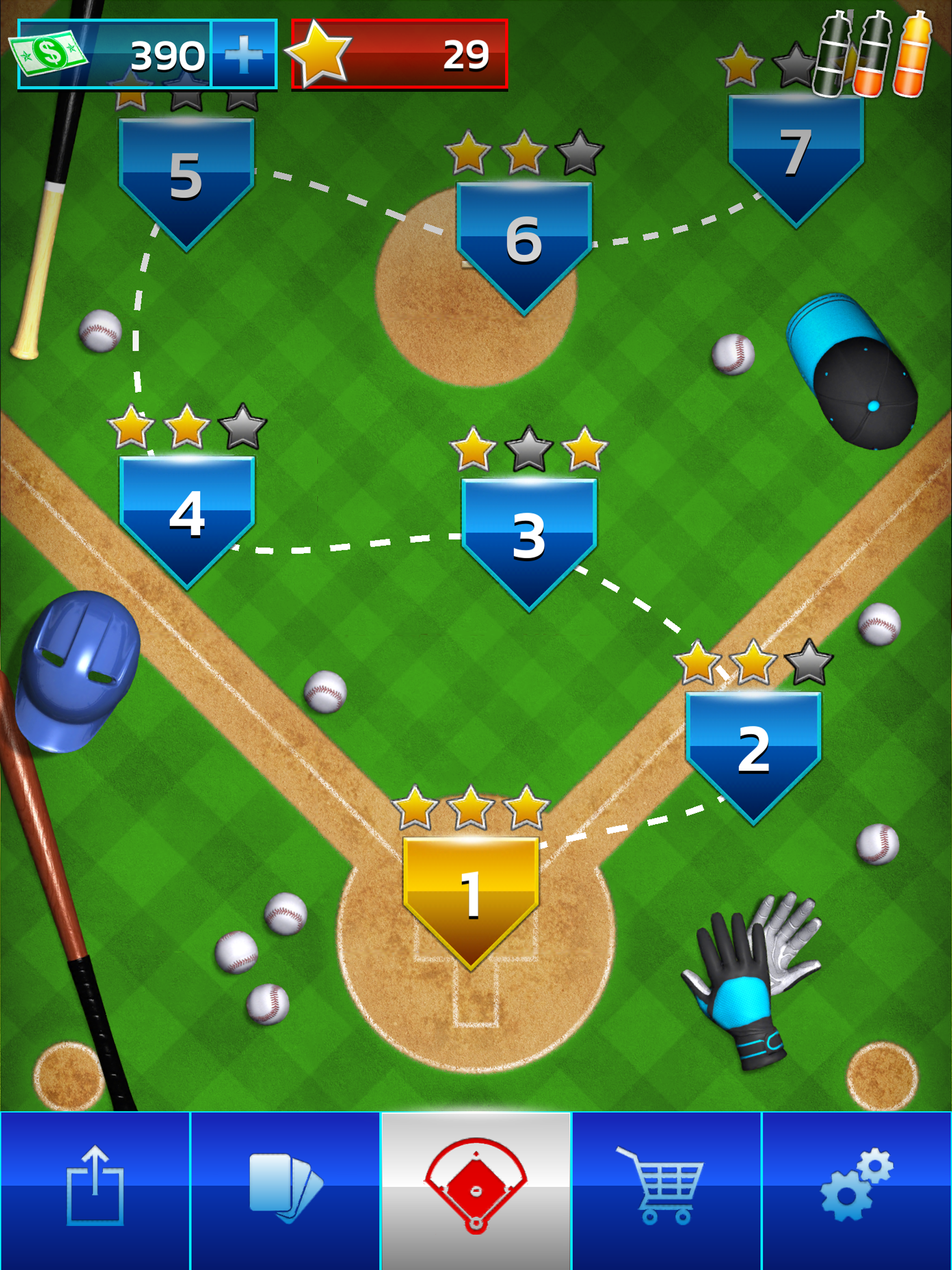 Baseball Megastar Game Screenshot