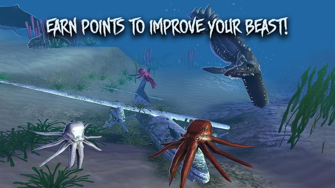 Screenshot of Megalodon vs Dino: Sea Monsters Battle