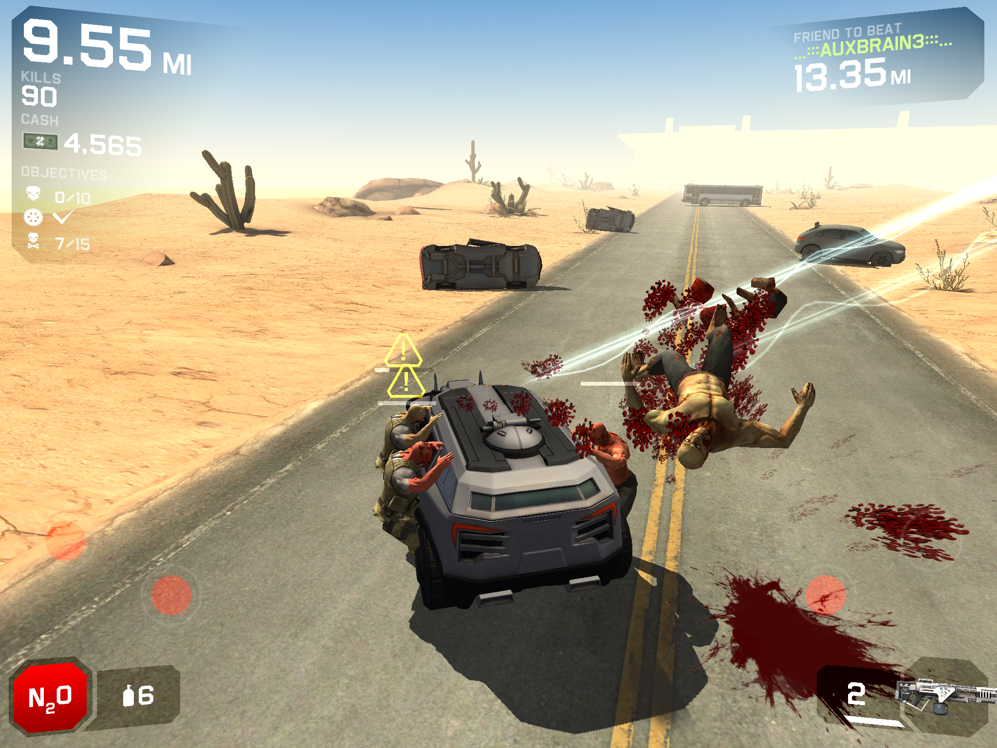 Cuplikan Layar Game Zombie Highway 2